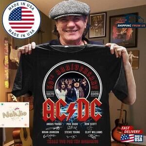 Acdc Band Shirt Rock And Roll Music T-Shirt